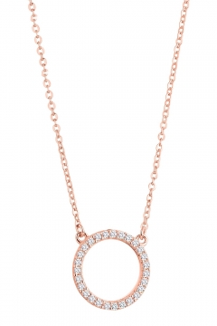 Halskette Kreis  "Sparkling Circle" - 925 Sterlingsilber