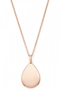 Gravierbare Tropfen-Halskette Teardrop - 925 Sterlingsilber