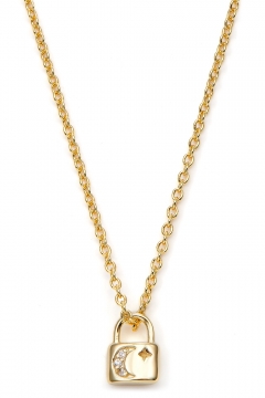 Choker Schloss mit Mond & Stern - 925 Sterlingsilber