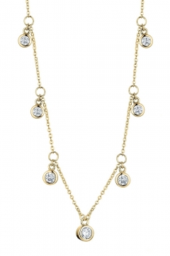 Halskette Seven Zirkonia - 925 Sterlingsilber