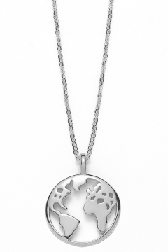 Halskette Welt - 925 Sterlingsilber