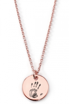 Plättchen-Kette mit Handabdruck