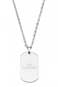 Herren-Halskette Dog Tag