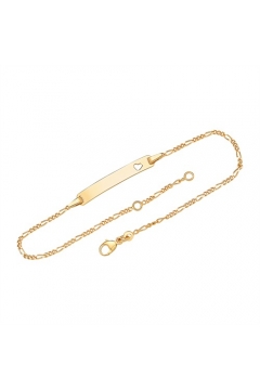 Herz-Armband gravierbar (375 Gelbgold)