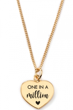 Gravierbare Herzkette One in a Million