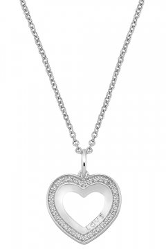 Herzkette Love & Sparkle mit Zirkonia - 925 Sterlingsilber