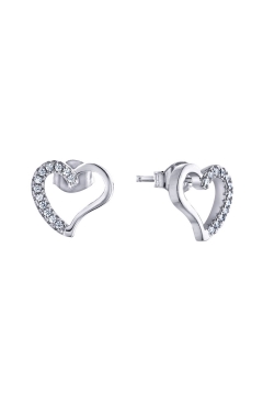 Herzohrstecker - 925 Sterlingsilber