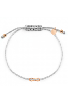 Infinity-Stoffarmband "Glorious Infinity" | gravierbar - 925 Sterlingsilber