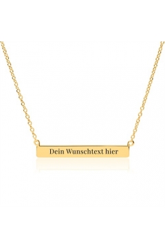 Gravur Kette Sterlingsilber 925 vergoldet