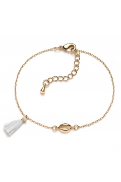 Muschel-Armband Mini Kauri mit Puschel