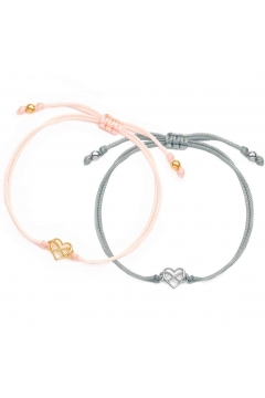 Muttertagsgeschenk-Set - Herzarmbänder mit Infinity  Heartlove