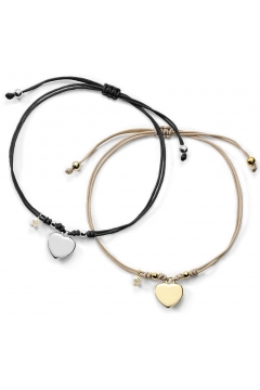 Muttertagsgeschenk-Set - Herz-Armbänder mit Gravur