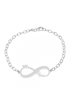 Namensarmband "Infinity" - 925 Sterlingsilber