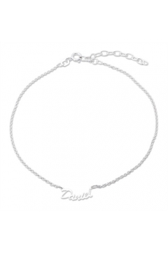 Namensfußkette aus Silber