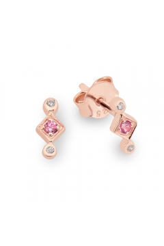 Ohrringe Sparkle Trio mit Zirkonia - 925 Sterlingsilber