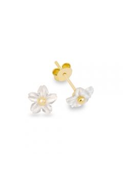 Ohrstecker Flower - Perlmutt und 925 Sterlingsilber