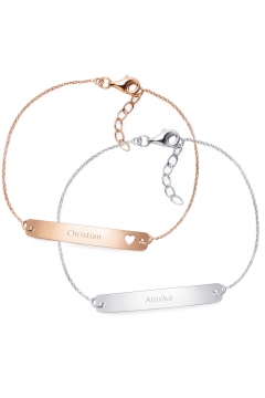 Partnerarmbänder "For Two" | individuell gravierbar