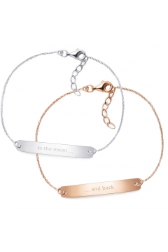 Partnerarmbänder I individuell gravierbar