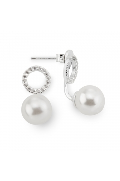 Perlen-Ohrstecker Allure mit Zirkonia - 925 Sterlingsilber