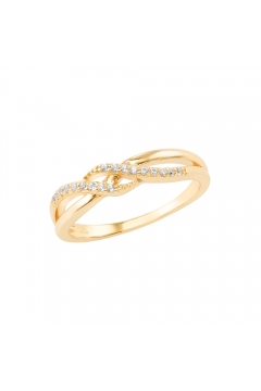 Ring Deluxe mit Zirkonia - 925 Sterlingsilber