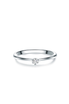 Solitärring Milena - 925 Sterlingsilber Zirkonia