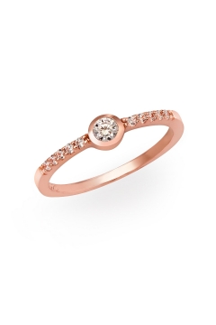 Ring Simple Love 925-Sterlingsilber-Rosegold vergoldet