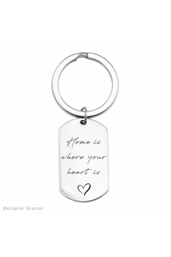 Schlüsselanhänger Dog Tag - auch mit Gravur
