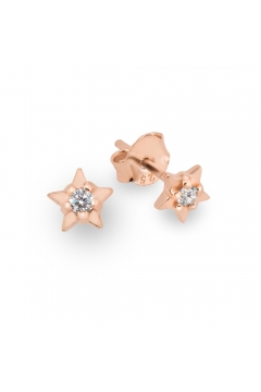 Stern-Ohrringe Starlight mit Zirkonia - 925 Sterlingsilber