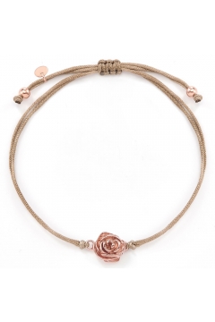 Stoffarmband Desert Rose - 925 Sterlingsilber