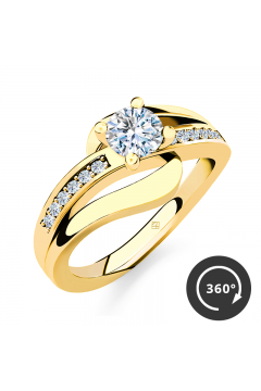 Verlobungsring "Infinity Elegance" – Gold