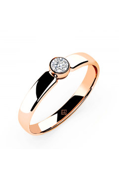 Verlobungsring "Simple Diamond" Rosé