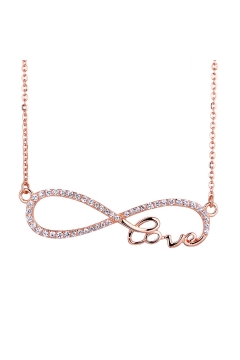 Infinity Love Halskette - 925 Sterlingsilber