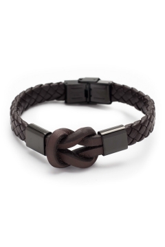 Lederarmband "Kreuzknoten"