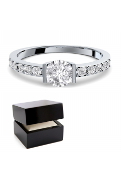 AMOONIC Verlobungsring "Charming Beauty"  Ring mit 11 Zirkoniasteinen 