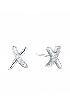 X-Ohrstecker - 925 Sterlingsilber
