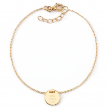Armband "SING DANCE LOVE" mit Rückseitengravur | 925 Sterlingsilber
