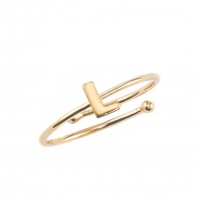 Ring mit Buchstabe "L"