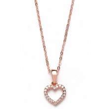 Herzkette Zirkonia - 925 Sterlingsilber