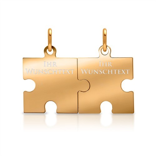 Puzzleanhänger mit Diamantgravur