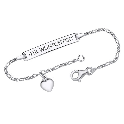 Silberarmband mit Lasergravur