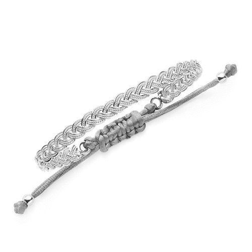 Geflochtenes Armband Summer Breeze - 925 Sterlingsilber